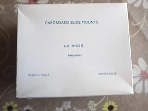 NEW! Box of 60 3D Heat Seal Cardboard Stereo Slide Mounts 7P European Style B - Picture 1 of 6