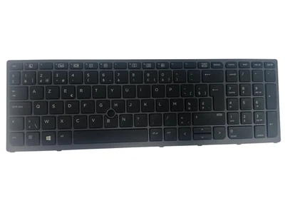 Original AZERTY French Belgian Keyboard for HP SN7142BL-ZBOOK 15 G3 Computer - Image 1 of 2