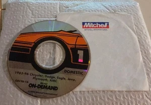 Mitchell ON-DEMAND 1996 CD #1 1983-96 Chry Dodge Eagle Jeep Ply AMC ODC96-1A - Bild 1 von 2