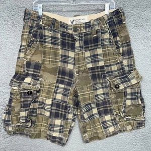 American Eagle Shorts Herren 32 x 10 Indien Madras Camouflage Patchwork Cargo Camouflage - Bild 1 von 10