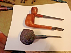 3J -3 vintage estate pipes- top BREWSTER, next ISREAL then Imported Briar - Picture 1 of 4