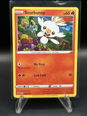 Scorbunny SWSH: Sword & Shield Promo Cards SWSH071 Pokemon Tcg Cosmos Holo Rare - Image 1 of 2
