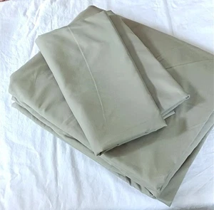Monbix Queen Sheet Set - 4 Pieces Sage Green New  - Picture 1 of 3
