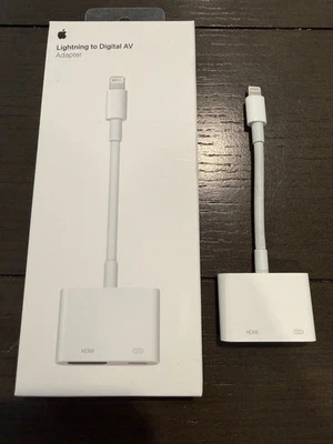 Genuine Apple Lightning to Digital AV Adapter HDMI MD826AM/A - Image 1 of 3