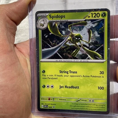 Pokémon Holo Foil Spidops - 009 Promo SV: Scarlet & Violet Promo Card LP+ TCG - Image 1 of 3