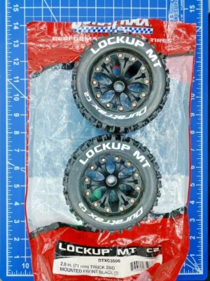 RC Car Duratrax Lockup MT 2.8in. (71mm) Truck 2WD Mounted Front Black DTXC3506 - Image 1 of 4