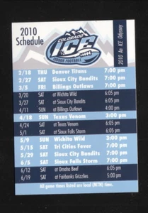 Colorado Ice--2010 Pocket Schedule--IFL - Picture 1 of 1
