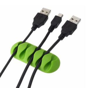 Cable Organizer Cord Management Charger Multi ​USB Desktop Clip Wire Holder