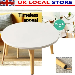 Round Coffee End Table Sofa Side Table Modern Tea Table Furniture Living Room UK - Picture 1 of 12