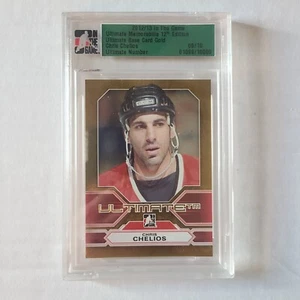 2012/13 ULTIMATE MEMORABILIA 12th EDITION ** CHRIS CHELIOS GOLD** #09/10... - Picture 1 of 4