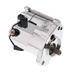 1.7 kW CHROME Starter Motor Fit HARLEY 1340 FXRT SPORT GLIDE TOUR 1991 1992 1993 - Picture 1 of 1