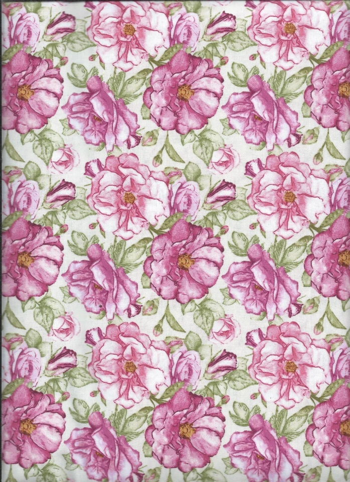 "Judy's Blooms", flor, rosa, Benartex, tela por comprar Foto 1 de 1