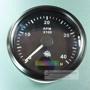 ELEKTRONISCHER DREHZAHLMESSER - 4000UPM 85mm TACHOMETER 12 + 24V Stundenzähler - Picture 1 of 3