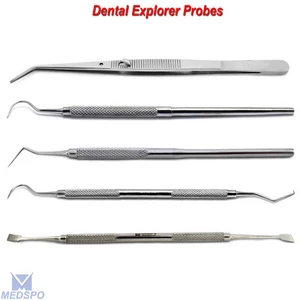 Dental Self Loke Tweezers Surgical Tissue Forceps Teeth Cleaning Explorer Tools - Picture 1 of 6