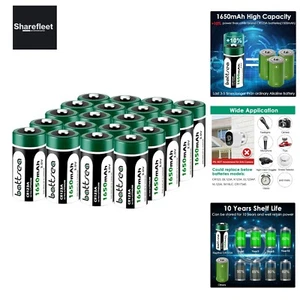 Battsea CR123A 3V Lithium Battery, 1650mAh 20 Pack CR123 High Power 123A Phot... - Bild 1 von 8