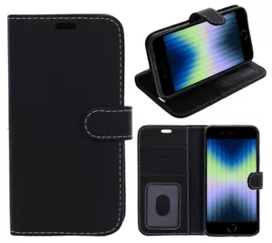 Per Apple IPhone SE 2022 3ª Gen Case Cover Flip Wallet Folio In Pelle Gel - Foto 1 di 33