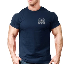 Weights Lion LB Gym T Shirt Mens Gym Clothing Training Bodybuilding Top Tee - Picture 1 of 20