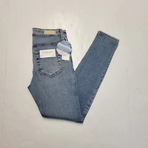 $245 New AG Farrah Skinny Ankle X Women's 25x28 Light Blue Denim Jeans High Rise - Picture 1 of 9