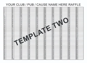 One A1 Poster - 594 x 840 mm - Raffle Poster with 500 Spaces - Fundraising - - Picture 1 of 5