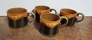 Demdaco Chocolate Berries Deb Hrabik 2002 Coffee / Teacups Mugs - Set of 4 - Picture 1 of 6