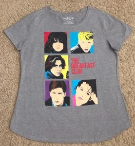 The Breakfast Club Character Portraits Women's Gray T-Shirt Size Medium - Picture 1 of 4