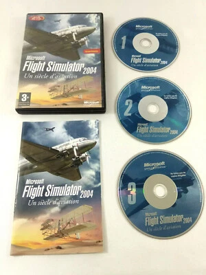 PC Game French Version Flight Simulator 2004 with Record Lack CD 4 And Tracking - Image 1 of 3