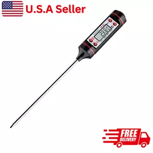 Instant Read Digital Meat Thermometer for Cooking, BBQ, Grill & Food - One Piece - Picture 1 of 6