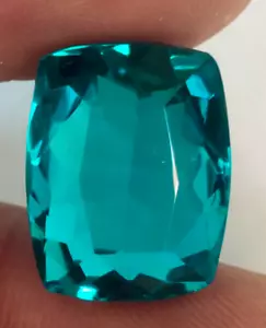 Large 71.45 Ct. Blueish Green Topaz Cushion Cut Loose Gemstone for Women Gift - Picture 1 of 7