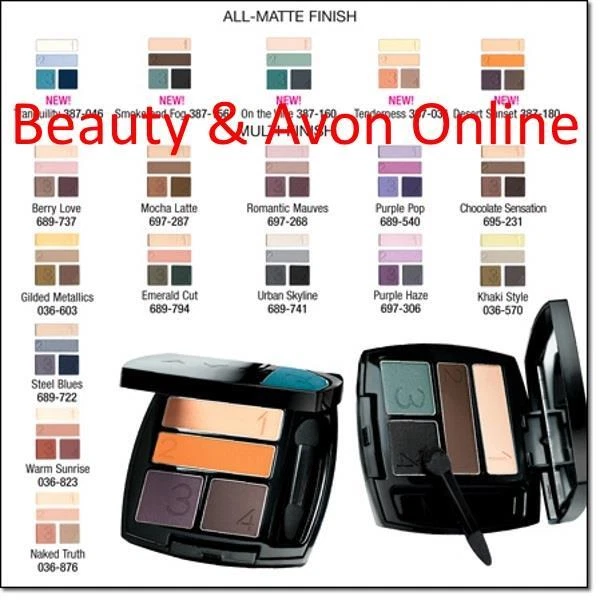 Avon True Color Eyeshadow QUAD   **Beauty & Avon Online** - Image 1 of 1