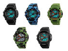 Skmei Mens Outdoor Digital LED Sport Alarm Shock Resistant 12/24hr Wrist Watch 