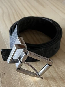 MICHAEL KORS Women's Twist Reversible MK Logo Belt Size Black & Brown - Picture 1 of 8