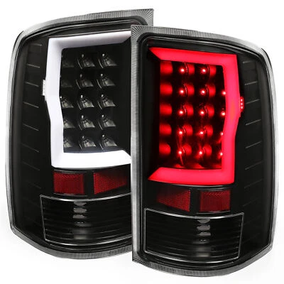 For GMC Sierra 1500 2007-2013 2500HD 3500HD 07-2014 Black LED Tail Lights Lamps - Image 1 of 4