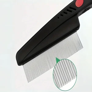 Hair Lice Fleas & Dandruff Removal Comb Stainless Steel Tooth Comb Brush - Picture 1 of 8