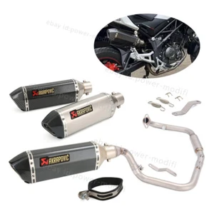 For Benelli TNT135 TNT125 2017-2025 Exhaust System Header Pipe Slip On Muffler - Picture 1 of 14