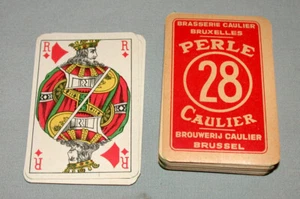 Juego completo de cartas publicitarias de cerveza caulier belga vintage de los años 50 - Imagen 1 de 1