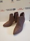 Frye Woven Ankle Boots,, Purple/ Mauve Leather , Pull On,  Sz 9.5