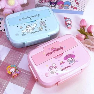 Stainless Steel Lunch Box Tableware KT My Melody Kuromi Purin Bento Box - Picture 1 of 30