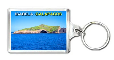 ISABELA ISLAND GALAPAGOS KEYRING SOUVENIR LLAVERO