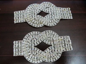 2 Stck. Strass Kristall Schleife Schnalle für Verzierung Zum Selbermachen Frauen Kleid, Handtasche, Top - Bild 1 von 7