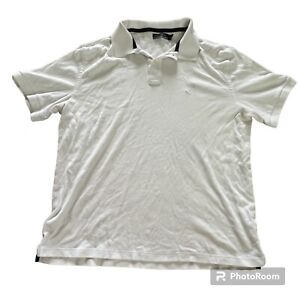 Nautica Polo Shirt Mens XL White Casual Logo Pullover Short Sleeve