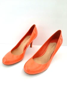 New Gianni Bini Papaya Heels Becca 10M Leather Upper Pumps Stylish Fashion - Picture 1 of 7