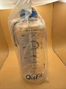 QuiFit Gallone motivierende Wasserflasche mit Zeitmarkierung klar 128 Unzen BPA-frei NEU - Bild 1 von 7