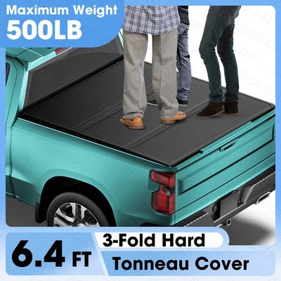 Cubierta rígida plegable para caja de camioneta para Dodge Ram 1500 y 2500 y 3500 2003-2025 Foto 1 de 4