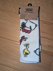 RARO Calcetines Vans Off The Wall Peanuts Snoopy Woodstock Crew Para Hombre Talla 9.5-13 - Imagen 1 de 3