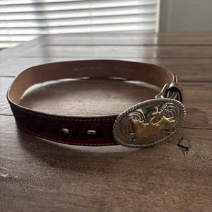 Nocona Echtleder Westerngürtel - Jugend/Kinder Größe 24 - Bild 1 von 8