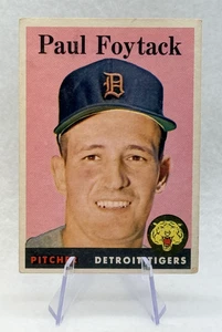 Paul Foytack 1958 Topps Chewing Gum #282 Detroit Tigers - Picture 1 of 2
