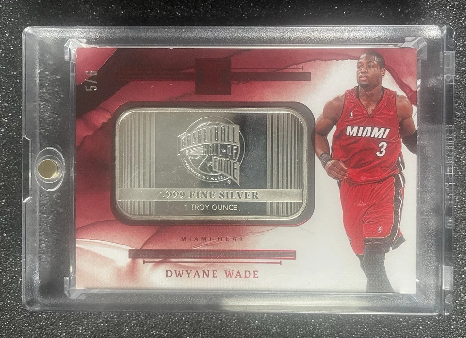 Dwyane Wade  2022 Impeccable Silver Hall Of Fame /6 Troy Ounce Miami Heat - image 1 of 3