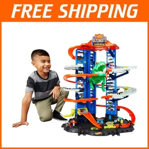 Multi-Level Side-by-Side Racetrack City Playset - Picture 1 of 9