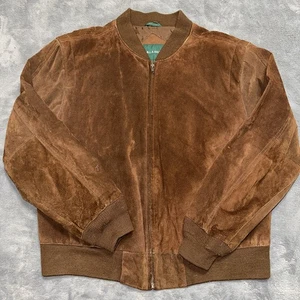 Chaqueta Bomber Hill & Archer Vintage Gamuza Cuero Dividido Talla 44 Hecha en Corea - Imagen 1 de 12