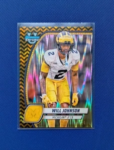 Arizona Cardinals - Will Johnson Black & Gold Stealth /24 - Bowman U Chrome 2024 - Bild 1 von 2